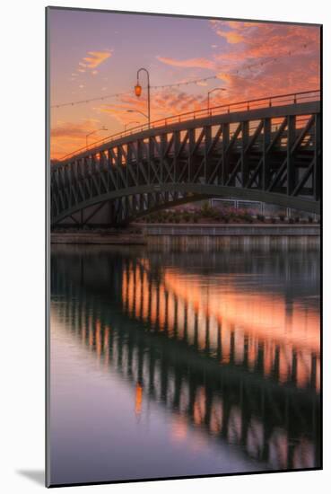 Lake Bridge Reflection, Lake Merritt, Oakland-Vincent James-Mounted Photographic Print