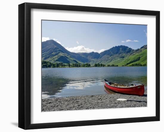 Lake Buttermere with Fleetwith Pike and Haystacks, Lake District National Park, Cumbria, England-James Emmerson-Framed Photographic Print