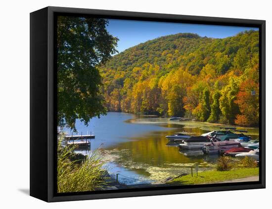 Lake Candlewood, Connecticut, New England, United States of America, North America-Alan Copson-Framed Premier Image Canvas