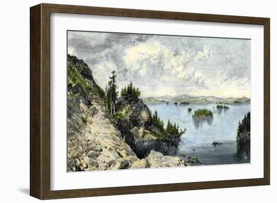 Lake Champlain before the Arrival of European Settlers-null-Framed Giclee Print