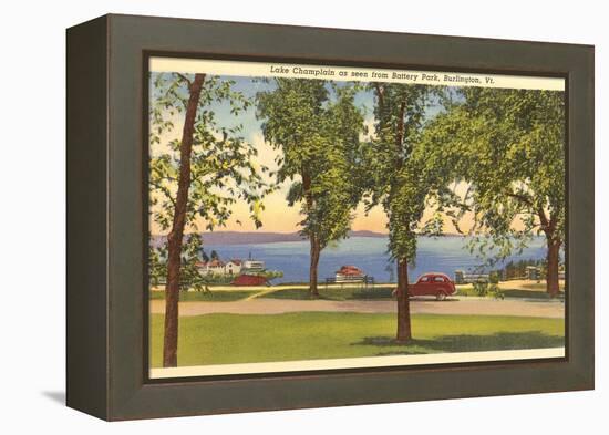 Lake Champlain, Burlington, Vermont-null-Framed Stretched Canvas