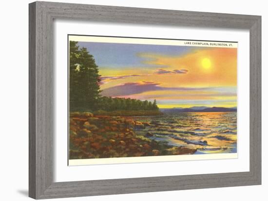 Lake Champlain, Burlington, Vermont-null-Framed Art Print