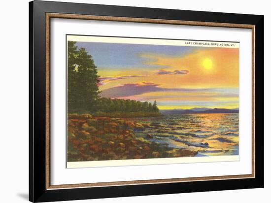 Lake Champlain, Burlington, Vermont-null-Framed Art Print