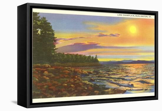 Lake Champlain, Burlington, Vermont-null-Framed Stretched Canvas