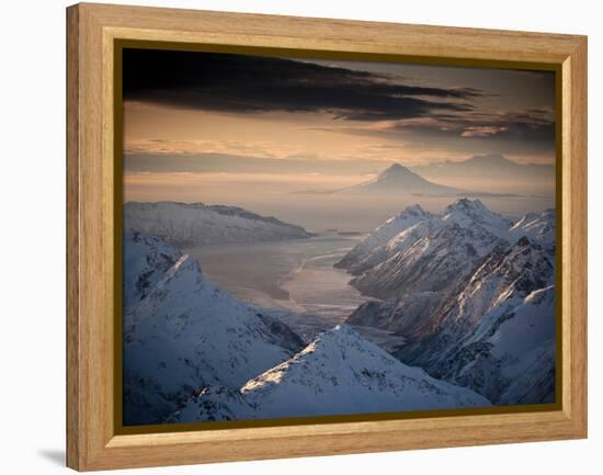 Lake Clark National Park, Alaska: Morning Light on the Chigmit Mountains-Ian Shive-Framed Premier Image Canvas