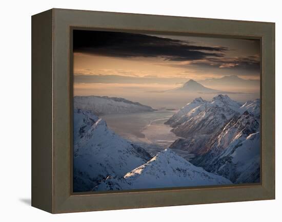 Lake Clark National Park, Alaska: Morning Light on the Chigmit Mountains-Ian Shive-Framed Premier Image Canvas