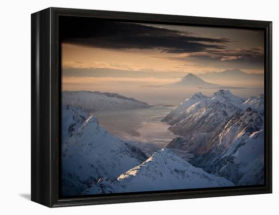 Lake Clark National Park, Alaska: Morning Light on the Chigmit Mountains-Ian Shive-Framed Premier Image Canvas