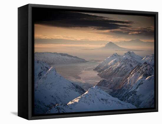 Lake Clark National Park, Alaska: Morning Light on the Chigmit Mountains-Ian Shive-Framed Premier Image Canvas