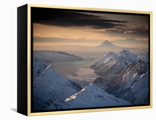 Lake Clark National Park, Alaska: Morning Light on the Chigmit Mountains-Ian Shive-Framed Premier Image Canvas