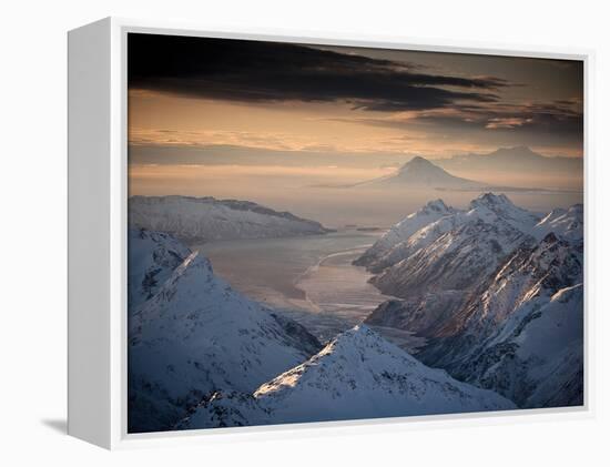 Lake Clark National Park, Alaska: Morning Light on the Chigmit Mountains-Ian Shive-Framed Premier Image Canvas