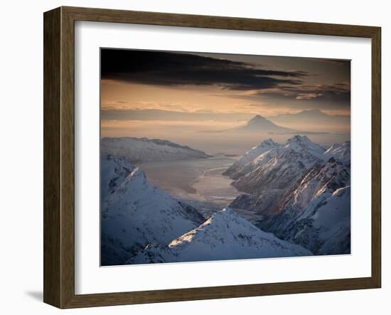 Lake Clark National Park, Alaska: Morning Light on the Chigmit Mountains-Ian Shive-Framed Photographic Print