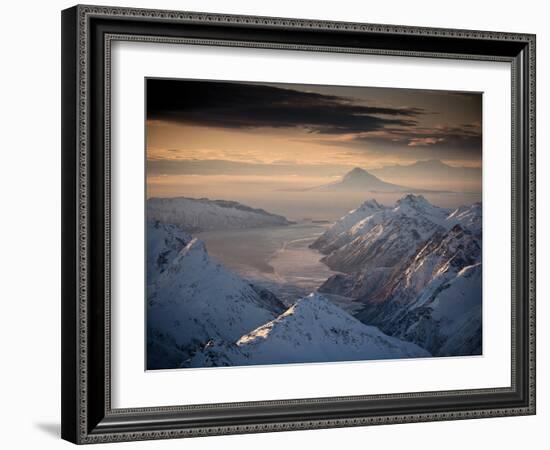 Lake Clark National Park, Alaska: Morning Light on the Chigmit Mountains-Ian Shive-Framed Photographic Print