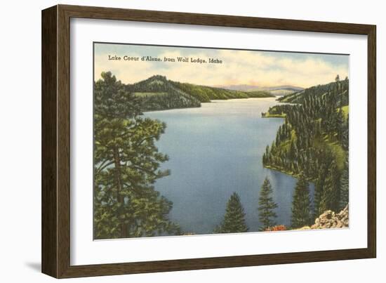 Lake Coeur d'Alene, Idaho-null-Framed Art Print