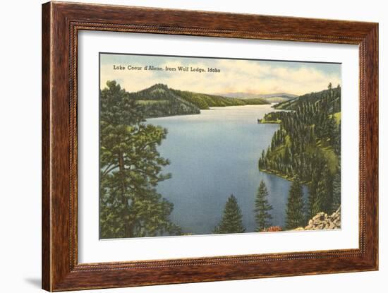 Lake Coeur d'Alene, Idaho-null-Framed Art Print