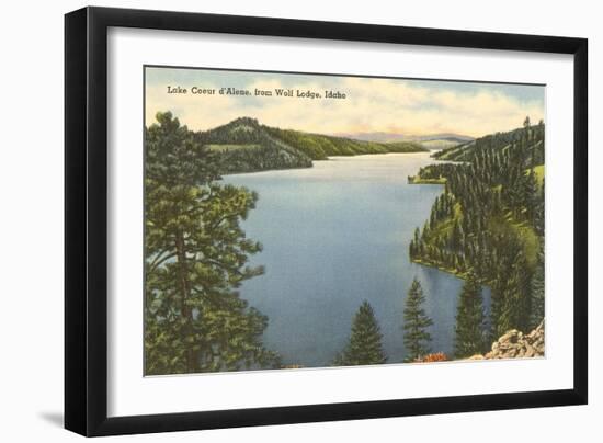 Lake Coeur d'Alene, Idaho-null-Framed Art Print