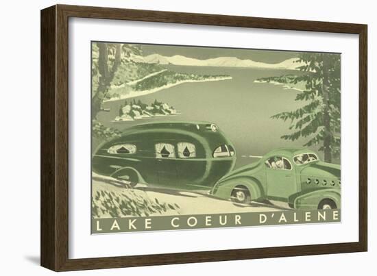 Lake Coeur D'Alene-null-Framed Art Print