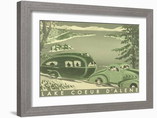 Lake Coeur D'Alene-null-Framed Premium Giclee Print