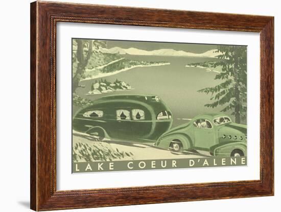 Lake Coeur D'Alene-null-Framed Premium Giclee Print