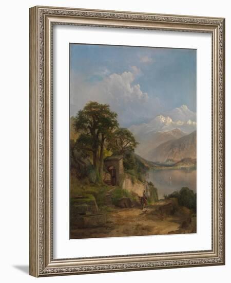 Lake Como, 1867-Thomas Moran-Framed Giclee Print