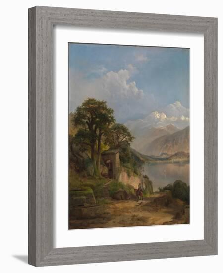 Lake Como, 1867-Thomas Moran-Framed Giclee Print