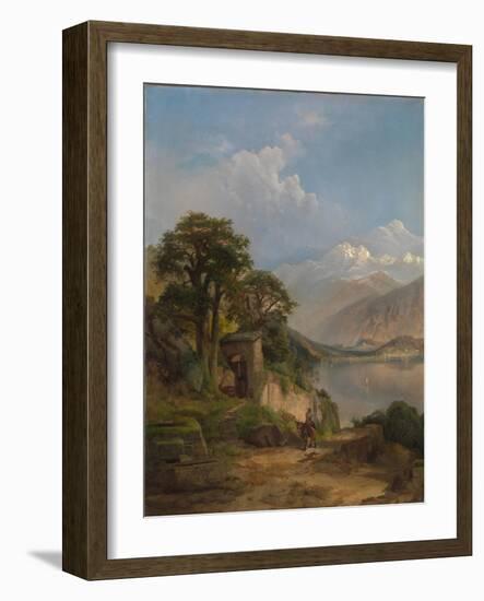 Lake Como, 1867-Thomas Moran-Framed Giclee Print