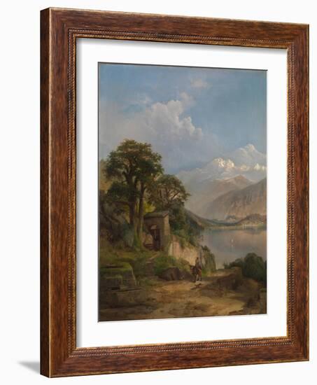 Lake Como, 1867-Thomas Moran-Framed Giclee Print