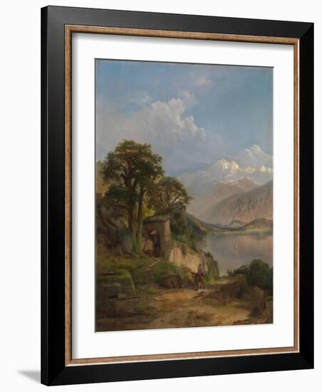 Lake Como, 1867-Thomas Moran-Framed Giclee Print