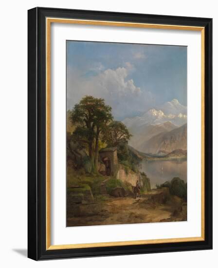 Lake Como, 1867-Thomas Moran-Framed Giclee Print