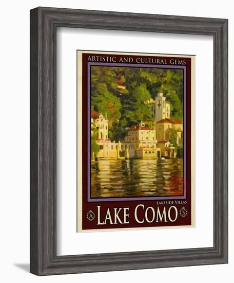 Lake Como Italy 1-Anna Siena-Framed Giclee Print