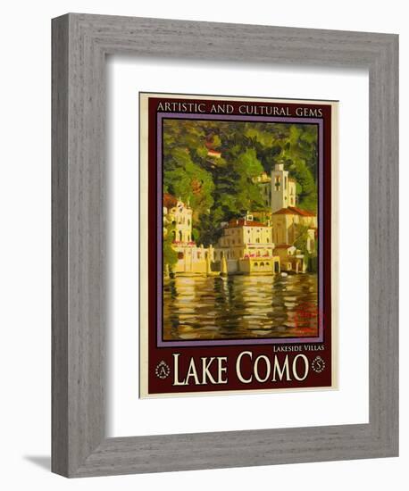 Lake Como Italy 1-Anna Siena-Framed Giclee Print