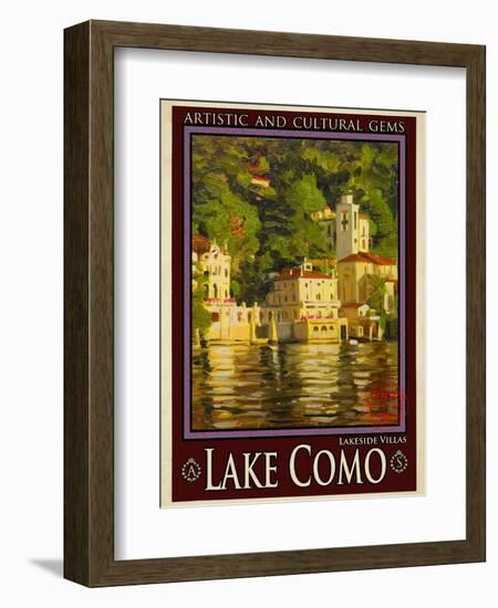 Lake Como Italy 1-Anna Siena-Framed Giclee Print