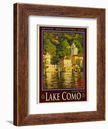 Lake Como Italy 1-Anna Siena-Framed Giclee Print