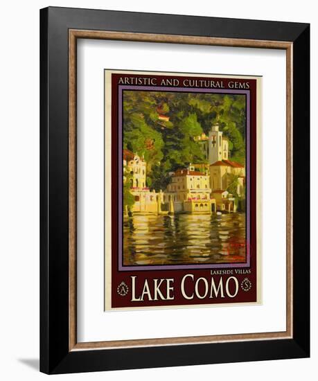 Lake Como Italy 1-Anna Siena-Framed Giclee Print