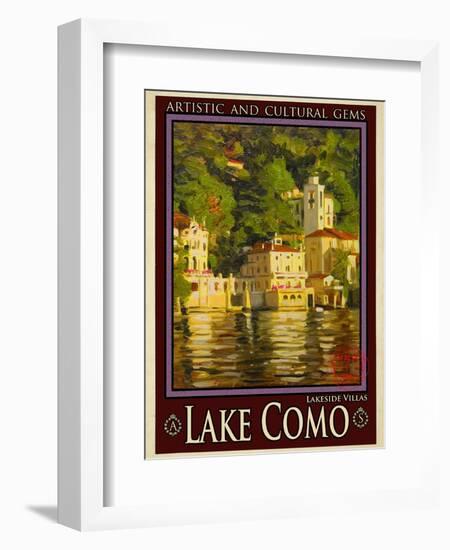 Lake Como Italy 1-Anna Siena-Framed Giclee Print