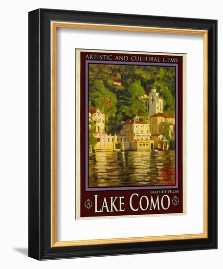 Lake Como Italy 1-Anna Siena-Framed Giclee Print