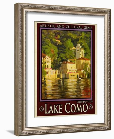 Lake Como Italy 1-Anna Siena-Framed Giclee Print