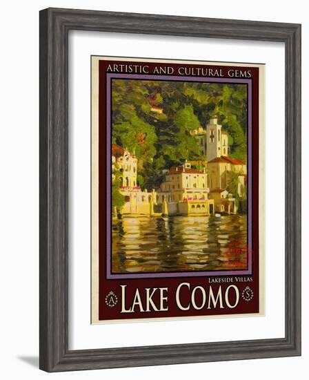 Lake Como Italy 1-Anna Siena-Framed Giclee Print