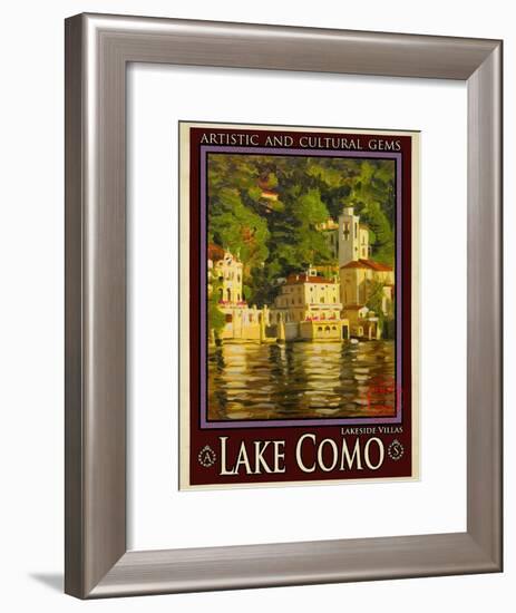 Lake Como Italy 1-Anna Siena-Framed Giclee Print