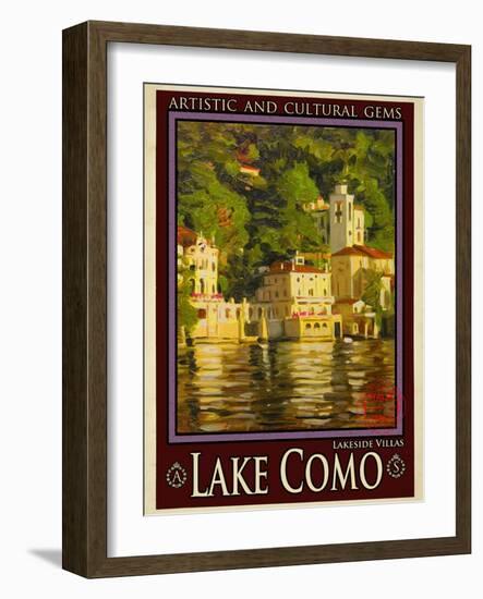 Lake Como Italy 1-Anna Siena-Framed Giclee Print