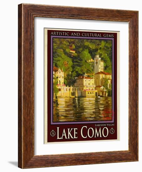 Lake Como Italy 1-Anna Siena-Framed Giclee Print