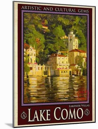 Lake Como Italy 1-Anna Siena-Mounted Giclee Print