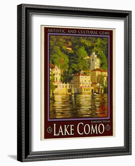 Lake Como Italy 1-Anna Siena-Framed Giclee Print