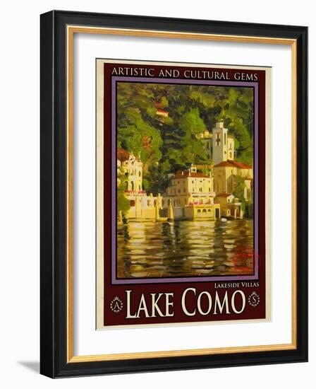 Lake Como Italy 1-Anna Siena-Framed Giclee Print