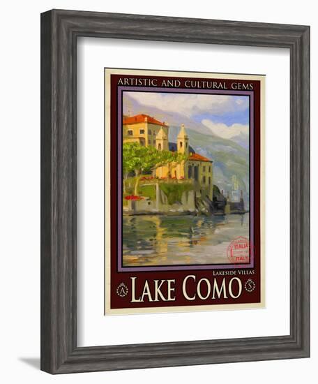 Lake Como Italy 2-Anna Siena-Framed Giclee Print
