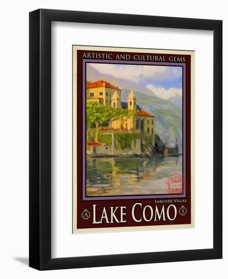 Lake Como Italy 2-Anna Siena-Framed Giclee Print