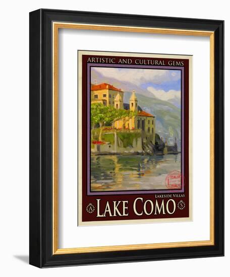 Lake Como Italy 2-Anna Siena-Framed Giclee Print