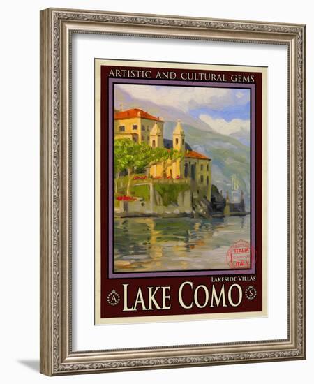 Lake Como Italy 2-Anna Siena-Framed Giclee Print