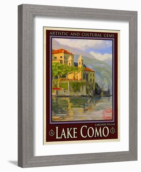 Lake Como Italy 2-Anna Siena-Framed Giclee Print