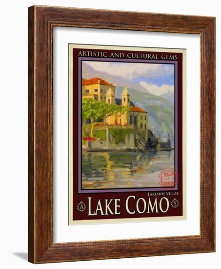 Lake Como Italy 2-Anna Siena-Framed Giclee Print