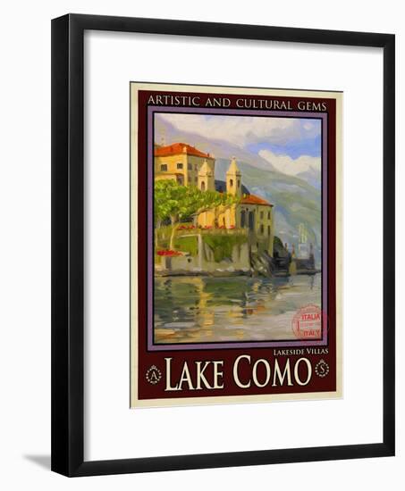 Lake Como Italy 2-Anna Siena-Framed Giclee Print